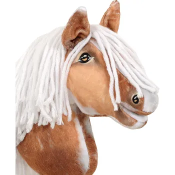 Hobby horsing Hobby Horse Malý koník na tyči Premium - strakatý tobiano s bílou hřívou A4