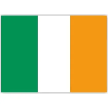 GPS HouseholdBasics 10 samolepek s irskou vlajkou, 7,4 x 5,2 cm pro vnitřní i venkovní použití