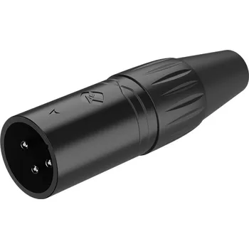 Bezpečnostní kamera XLR konektor samec na kabel Roxtone RX3MP-BT černý