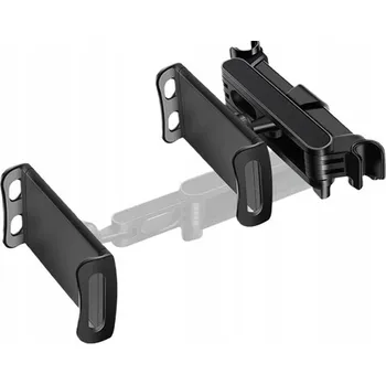 Černý držák telefonu do auta na opěrku hlavy 1 Ks otočný o 360 stupňů