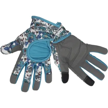 Pracovní rukavice Zahradní rukavice, květinový potisk, velikost 8 DEDRA-EXIM BH1017R08