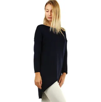 Dámský svetr TopMode Dámský dlouhý jednobarevný oversized svetr 489384