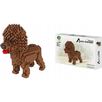 ostatní stavebnice STAVEBNICE SADA Model Psa Pudl 950 dílků DOG KRABIČKA