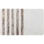 Bloomingville NOVELLE Mramorové prkénko na krájení a servírování 38 cm Bílé