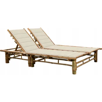 Zahradní lehátko VidaXL Vícebarevné bambusové Lehátko