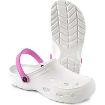 Pracovní obuv Zdravotní sandál BEANY PASTEL, purpurový proužek