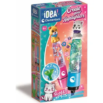 kreativní sada Clementoni crazy chic mini továrna na zvýrazňovače sweet pets 18166