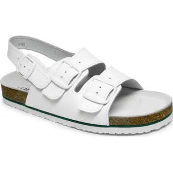 Pracovní obuv Zdravotní sandál 1718F, bílá
