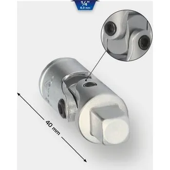 Gola hlavice Brilliant Tools BT020906 1/4" univerzální kloub