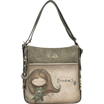 Kabelka Anekke dámská stylová kabelka přes rameno - béžovo hnedá