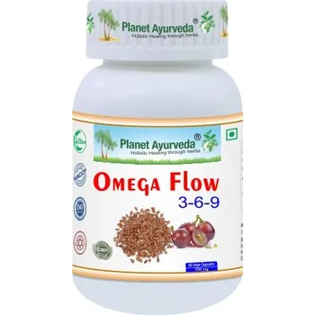 Planet Ayurveda Omega Flow 3-6-9 - Srdce, Mozek - 500 mg, 60 kapslí