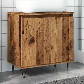 Koupelnový nábytek zahrada-XL Koupelnová skříňka old wood 58 x 33 x 60 cm kompozitní dřevo 857217