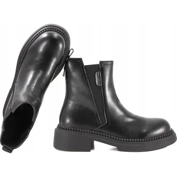 Dámská zimní obuv Dámské zimní kotníkové Kotníkové Boty Big Star z zateplené kůže, chelsea boty OO274113 39