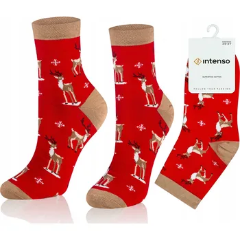 Pánské ponožky Ponožky Intenso vánoční, velikost 35-37
