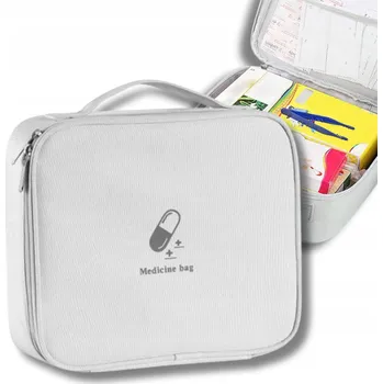 Kosmetická taška Lékárnička kosmetická taška cestovní na léky do kufru prostorná velká