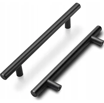 Nábytkové kování Nábytková úchytka reling pro zásuvku skříňky černý retro loft 192/128mm 1 Ks