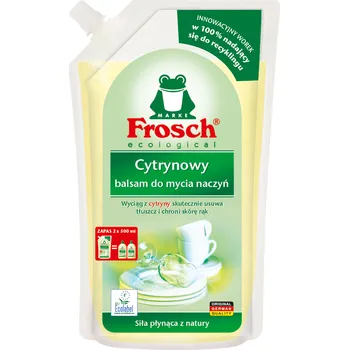 Mycí prostředek Náhradní náplň na mytí nádobí Frosch citronová 1 l