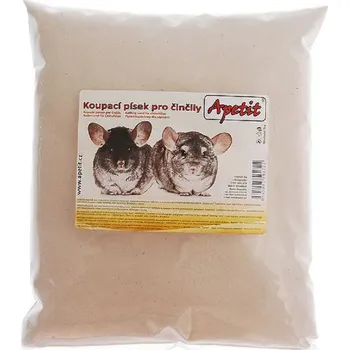 Podestýlka pro hlodavce Apetit písek pro činčily, 6x 1kg, cena za 1ks
