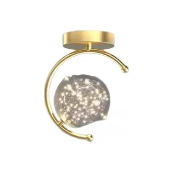 Stropní svítidlo LED SKLENĚNÁ ZLATÁ MODERNÍ DEKORATIVNÍ ASTRO