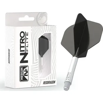 Příslušenství pro šipky Letky Red Dragon Nitro Flite White/Black Medium