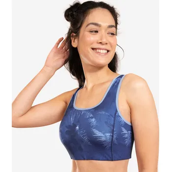 Podprsenka KIMJALY Top na dynamickou jógu oboustranný XS MODRÁ