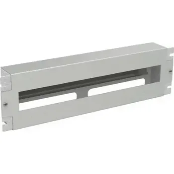 Rozvaděč SOLARIX 80138324 RAIL-3U-DIN Instalační panel 3U s DIN lištou do 19" rozvaděče, RAL 7035 (SOLARIX 80138324)