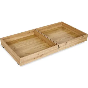 Little Sky by Klupś box 160x80 na ložní prádlo dělený dub