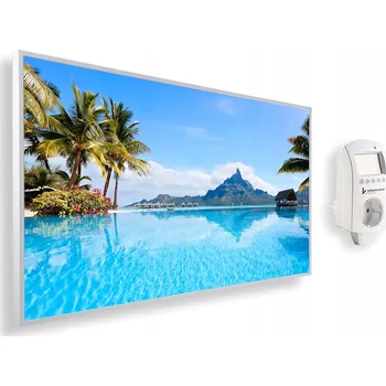 Infrazářič INFRAČERVENÝ OHŘÍVAČ OBRAZ ELEKTRICKÝ 1000W SÁLAVÝ PANEL IR + TERMOSTAT