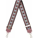 Módní pásek na tašku Folk P003-2 Špinavě růžový