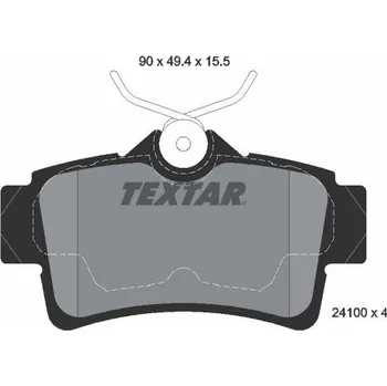 Brzdová destička Sada brzdových destiček, kotoučová brzda TEXTAR 2410001