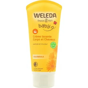 WELEDA BABY MĚSÍČKOVÝ KRÉM NA MYTÍ VLASŮ A TĚLA 200 ML