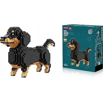 ostatní stavebnice SADA STAVEBNICE Model psa JEZEVČÍK 836 dílků PES