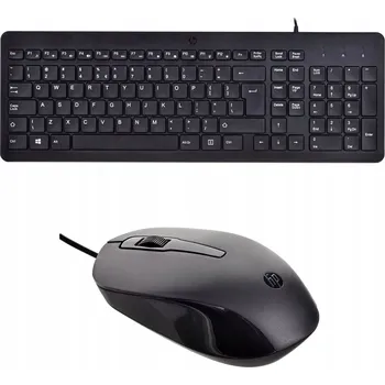 SADA KLÁVESNICE A MYŠI HP drátová NÍZKOPROFILOVÁ MYŠ 1600DPI USB