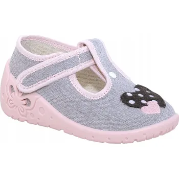 Dívčí bačkory Dívčí papuče ZETPOL Basia šedé 21