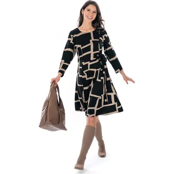 Dámské šaty LEILA 48 hnědá