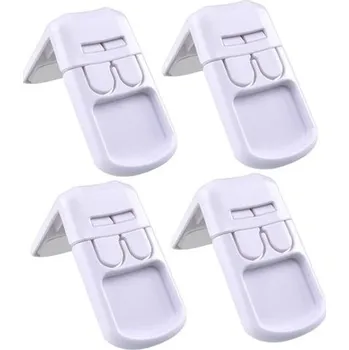 Dětský bezpečnostní prvek MERRYHAPY 4ks dětské bezpečnostní zámky pro skříňky Neviditelné zámky zásuvek pro ledničku a