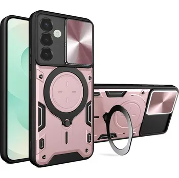 Pouzdro na mobilní telefon Kryt Samsung Galaxy S25 Techsuit CamGuard Pro - rose gold