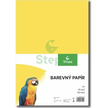 Barevný papír Barevný papír - žlutý, A4, 80g (100 listů)