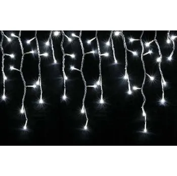 Vánoce Venkovní LED vánoční závěs - studená bílá, stálé svícení, 10m