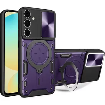 Pouzdro na mobilní telefon Kryt Samsung Galaxy S24 FE Techsuit CamGuard Pro - fialový