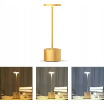 Lampička USB Dobíjecí Bezdrátová Stolní LAMP Přenosná Dotyková LAMP pro Restaurace a Bary