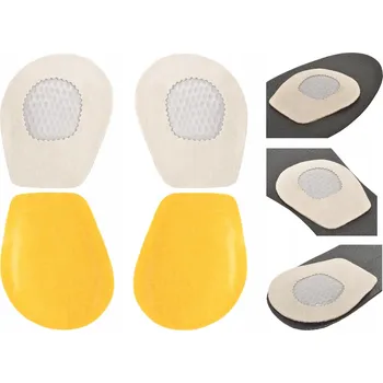 Obraz BÍLÉ Kožené Pěnové KLÍNKY 0,5 cm PELOTY pro Vysoký Nárt 5 mm 32-50