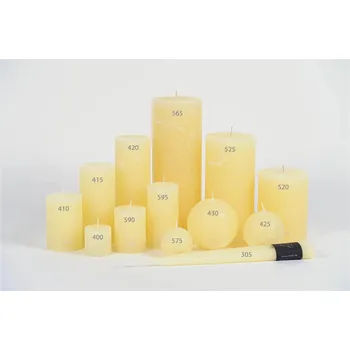 Svíčka Pár kónických máslových svíček - 40 cm