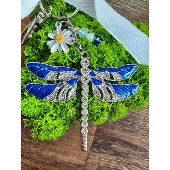 Dárková krabička Dárková krabička s macrame, přívěskem a svíčkou ''Děkuj, že jsi'' Vážka: Modrá