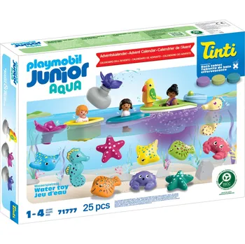 Stavebnice Playmobil Playmobil Junior & Tinti 71777 Adventní kalendář barevná zábava do vany