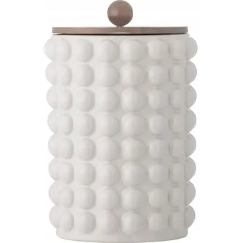 Dóza na potraviny Bloomingville MADGE Keramická Kuchyňská Nádoba 2,5 l / Bílá