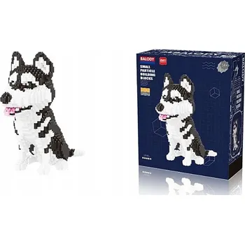 ostatní stavebnice STAVEBNICE SADA Model Pes HUSKY SIBIŘSKÝ MALAMUT 1900 Dílků PES