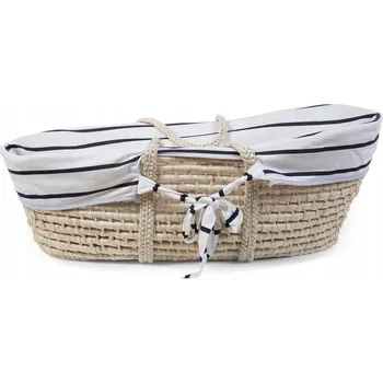 Prostěradlo CHILDHOME Potah do košíku Mojžíše jersey proužky