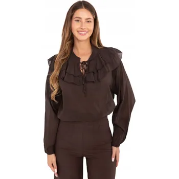 Dámská halenka Italy Moda halenka s dlouhým rukávem, střih oversize, univerzální velikost