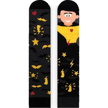 Pánské ponožky Nanushki Ponožky Super Man 44-46 černé, velikost 44-46